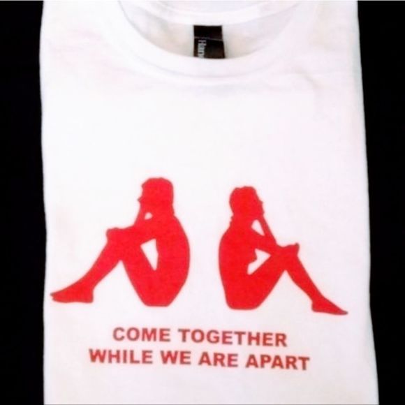 Come Together While Apart Graphic T-shirt Tee Shirt New - Picture 1 of 4